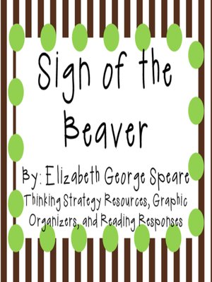 cover image of Sign of the Beaver by Elizabeth George Speare